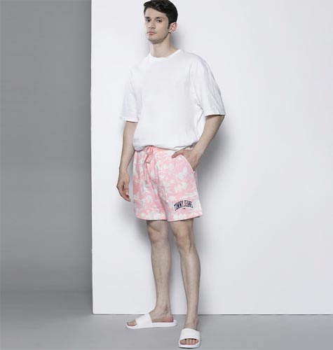 Men Floral Printed Beach Shorts
